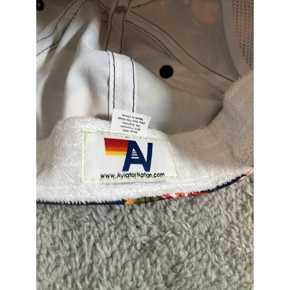 Aviator Nation Signature Aspen Vintage Safari Twill Low Rise Tropical Trucker - Picture 4 of 7